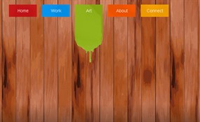 jQuery油漆动态刷墙效果导航